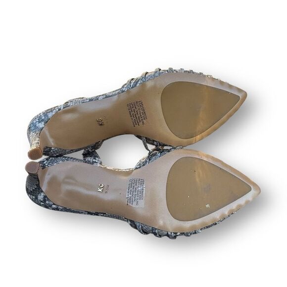 Kenneth Cole New York Riley Slingback Pump in Light Grey Faux Leather size 9.5 - Picture 11 of 14